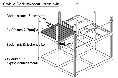 Spielhaus-mit-Rutsche-Space-XL-Holz